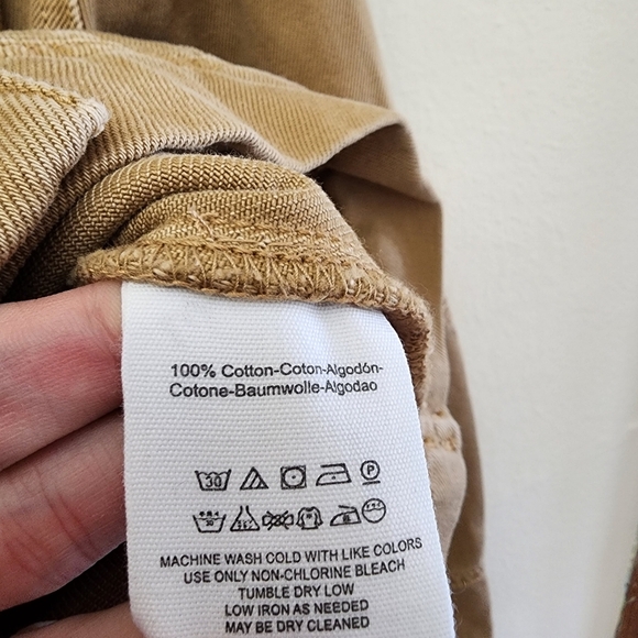 Free People Brown Denim Jacket Warm Sands Size Small Boho Rumors Jacket - Picture 10 of 11